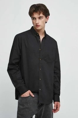 Zdjęcie produktu Medicine koszula bawełniana męska kolor czarny regular z kołnierzykiem button-down
