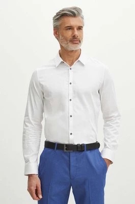 Zdjęcie produktu Medicine koszula męska kolor biały slim z kołnierzykiem klasycznym