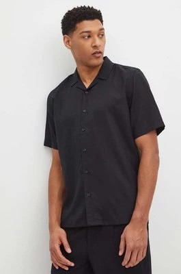 Zdjęcie produktu Medicine koszula z domieszką lnu męska kolor czarny relaxed