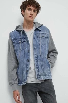 Zdjęcie produktu Medicine kurtka jeansowa męska kolor niebieski przejściowa