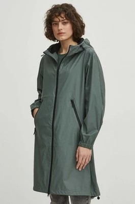 Zdjęcie produktu Medicine płaszcz przeciwdeszczowy damski kolor zielony przejściowy oversize