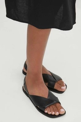 Zdjęcie produktu Medicine sandały skórzane damskie kolor czarny