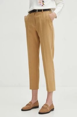 Zdjęcie produktu Medicine spodnie damskie kolor beżowy fason chinos high waist