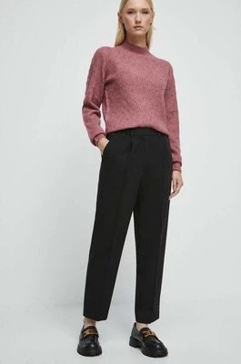 Zdjęcie produktu Medicine spodnie damskie kolor czarny fason chinos high waist