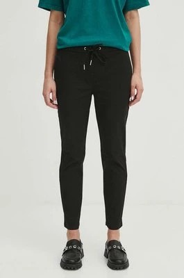 Zdjęcie produktu Medicine spodnie damskie kolor czarny fason chinos medium waist