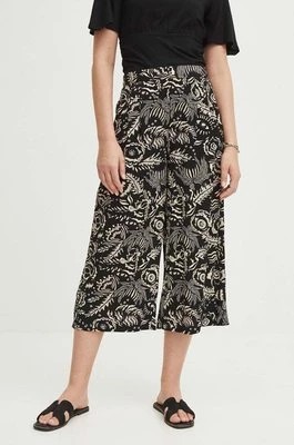 Zdjęcie produktu Medicine spodnie damskie kolor czarny fason culottes high waist