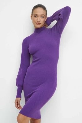 Zdjęcie produktu Medicine sukienka kolor fioletowy midi dopasowana