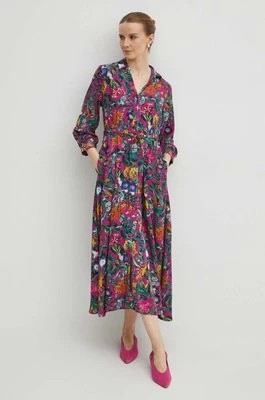 Zdjęcie produktu Medicine sukienka kolor fioletowy midi rozkloszowana
