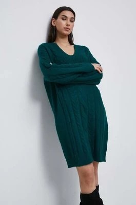 Zdjęcie produktu Medicine sukienka kolor turkusowy mini oversize