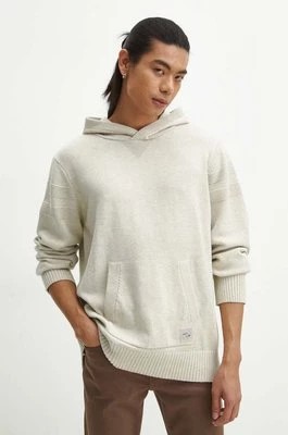 Zdjęcie produktu Medicine sweter bawełniany męski kolor beżowy ciepły