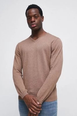 Zdjęcie produktu Medicine sweter bawełniany męski kolor beżowy lekki