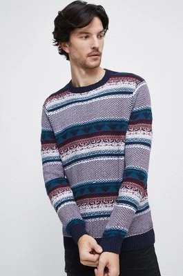 Zdjęcie produktu Medicine sweter bawełniany męski kolor bordowy