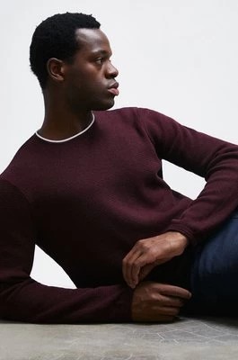 Zdjęcie produktu Medicine sweter bawełniany męski kolor bordowy lekki