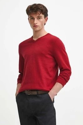 Zdjęcie produktu Medicine sweter bawełniany męski kolor czerwony lekki