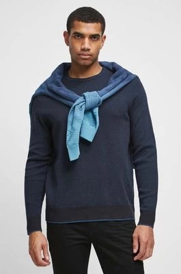 Zdjęcie produktu Medicine sweter bawełniany męski kolor niebieski lekki