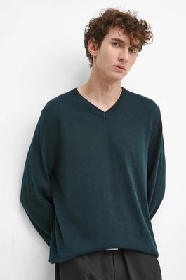 Zdjęcie produktu Medicine sweter bawełniany męski kolor zielony lekki