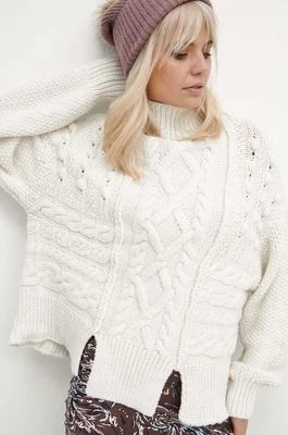 Zdjęcie produktu Medicine sweter damski kolor beżowy z półgolfem