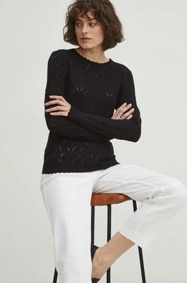 Zdjęcie produktu Medicine sweter damski kolor czarny lekki