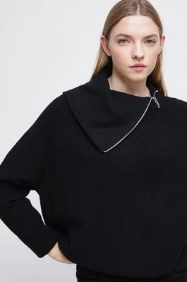 Zdjęcie produktu Medicine sweter damski kolor czarny z golfem