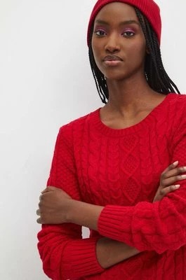 Zdjęcie produktu Medicine sweter damski kolor czerwony