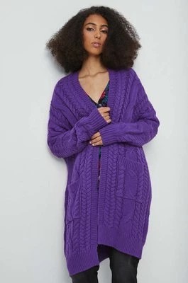 Zdjęcie produktu Medicine sweter damski kolor fioletowy ciepły