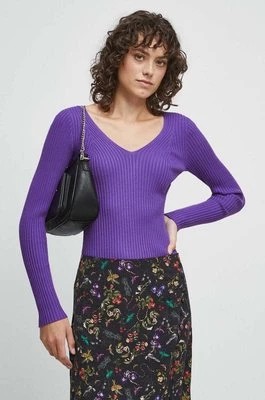 Zdjęcie produktu Medicine sweter damski kolor fioletowy lekki