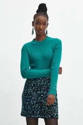 Zdjęcie produktu Medicine sweter damski kolor zielony lekki