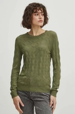 Zdjęcie produktu Medicine sweter damski kolor zielony lekki