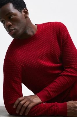 Zdjęcie produktu Medicine sweter męski kolor bordowy lekki