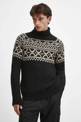Zdjęcie produktu Medicine sweter męski kolor czarny ciepły z golferm