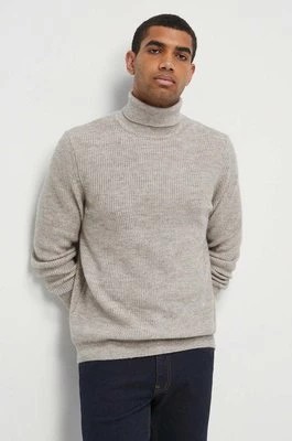 Zdjęcie produktu Medicine sweter z domieszką wełny męski kolor beżowy z golferm