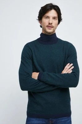 Zdjęcie produktu Medicine sweter z domieszką wełny męski kolor turkusowy
