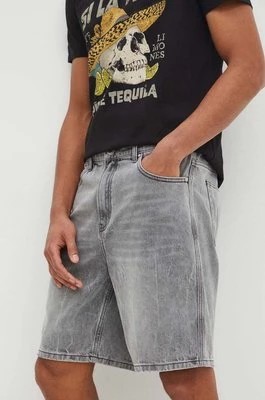 Zdjęcie produktu Medicine szorty jeansowe bawełniane męskie kolor szary