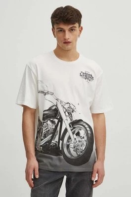 Zdjęcie produktu Medicine t-shirt bawełniany męski kolor beżowy z nadrukiem