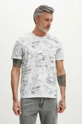 Zdjęcie produktu Medicine t-shirt bawełniany męski kolor biały wzorzysty