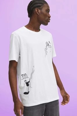 Zdjęcie produktu Medicine t-shirt bawełniany kolor biały z nadrukiem