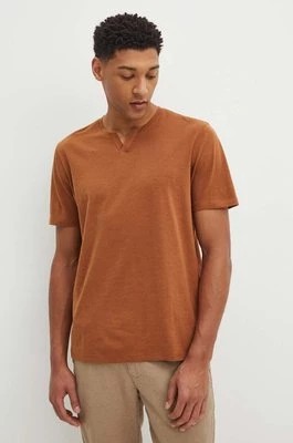 Zdjęcie produktu Medicine t-shirt bawełniany męski kolor brązowy gładki