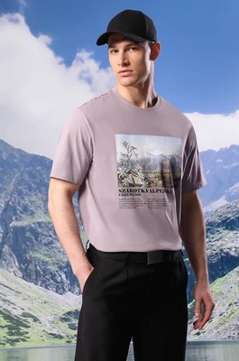 Zdjęcie produktu Medicine t-shirt bawełniany męski kolor fioletowy z nadrukiem