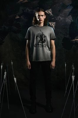 Zdjęcie produktu Medicine t-shirt bawełniany męski kolor szary z nadrukiem