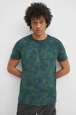 Zdjęcie produktu Medicine t-shirt bawełniany męski kolor zielony wzorzysty