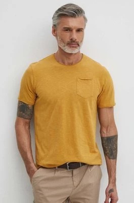 Zdjęcie produktu Medicine t-shirt bawełniany męski kolor żółty gładki