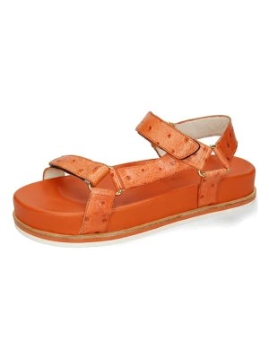 Zdjęcie produktu MELVIN & HAMILTON Skórzane sandały "Wilma 19" w kolorze pomarańczowym rozmiar: 41