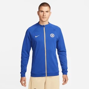 Zdjęcie produktu Męska dzianinowa kurtka piłkarska z zamkiem na całej długości Nike Chelsea F.C. Academy Pro - Niebieski