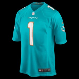 Zdjęcie produktu Męska koszulka meczowa do futbolu amerykańskiego NFL Miami Dolphins (Tua Tagovailoa) - Zieleń Nike