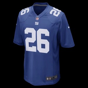 Zdjęcie produktu Męska koszulka meczowa do futbolu amerykańskiego NFL New York Giants (Saquon Barkley) - Niebieski Nike