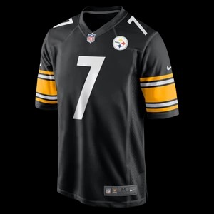 Zdjęcie produktu Męska koszulka meczowa do futbolu amerykańskiego NFL Pittsburgh Steelers (Ben Roethlisberger) - Czerń Nike