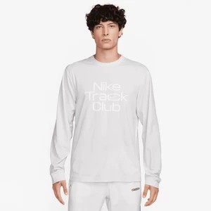Zdjęcie produktu Męska koszulka z długim rękawem do biegania Dri-FIT Hyverse Nike Track Club - Szary