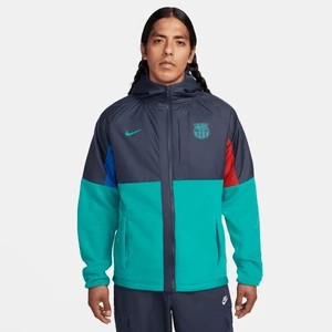 Zdjęcie produktu Męska kurtka piłkarska zimowa Nike FC Barcelona AWF (wersja trzecia) - Niebieski