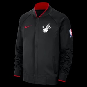 Zdjęcie produktu Męska kurtka z długim rękawem i zamkiem na całej długości Nike Dri-FIT Miami Heat Showtime City Edition - Czerń