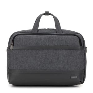 Zdjęcie produktu Męska torba na laptopa 15,6” z lamówką z ekoskóry szara Wittchen